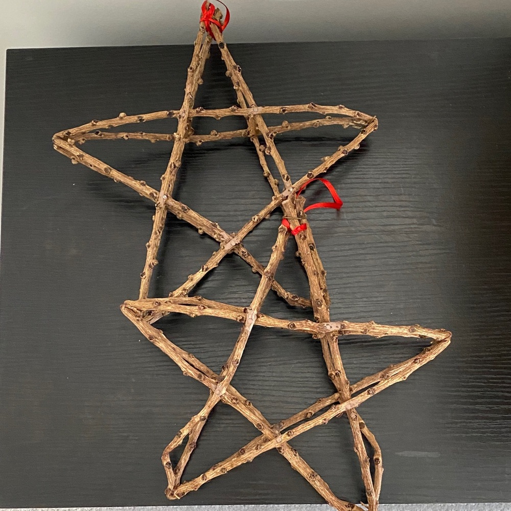 Rustic Brown Star Holiday Decor